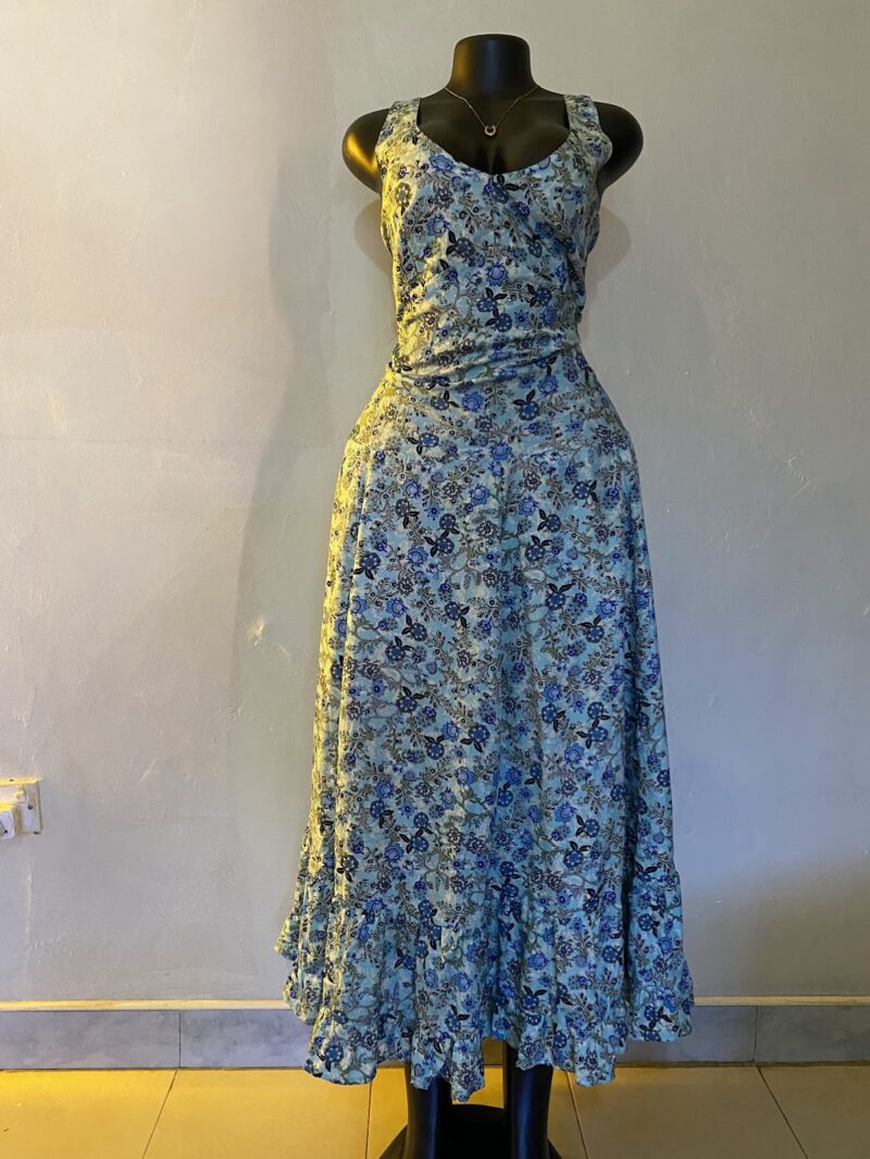 Floral Maxi Ruffle Dress