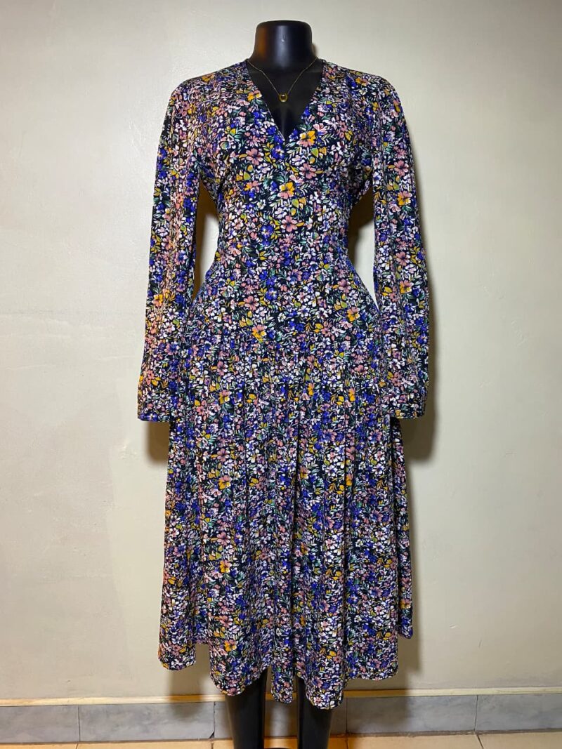 Floral V-Neck Maxi Dress