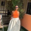 Eden Drawstring Maxi Skirt