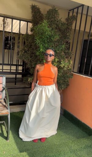 Eden Drawstring Maxi Skirt