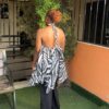 IMG_20260909_022451 Dahlia Flared Halter Top (Zebra Print)